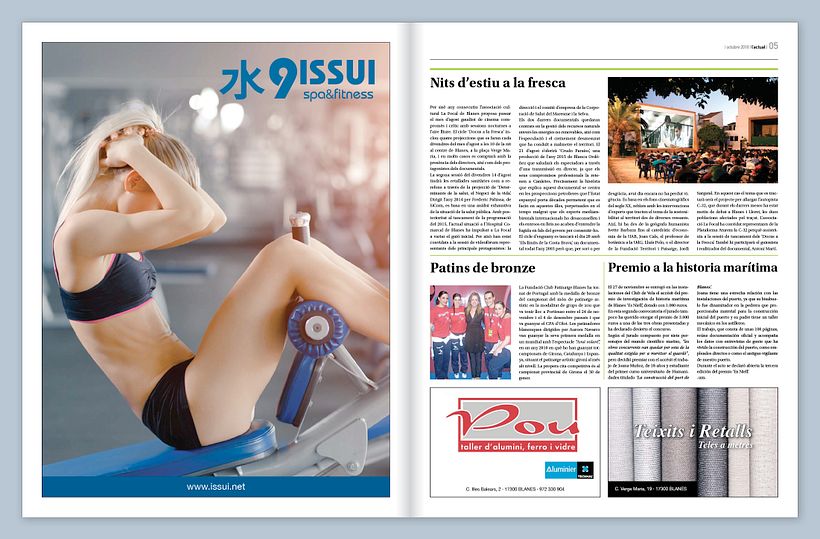 Diseño del informativo Actual de Blanes 3