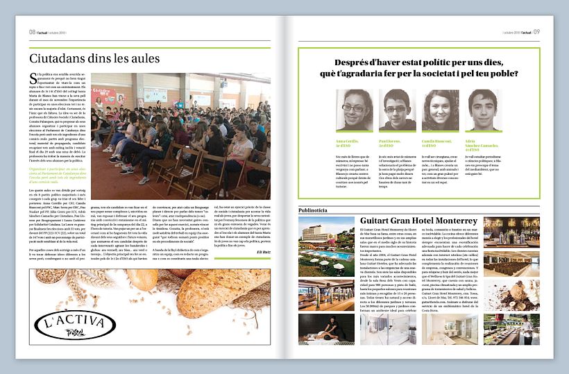 Diseño del informativo Actual de Blanes 5