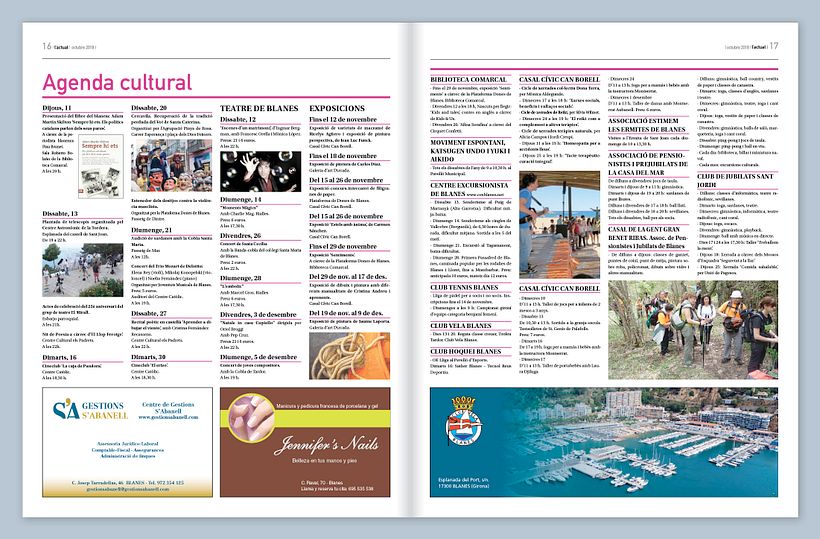 Diseño del informativo Actual de Blanes 9