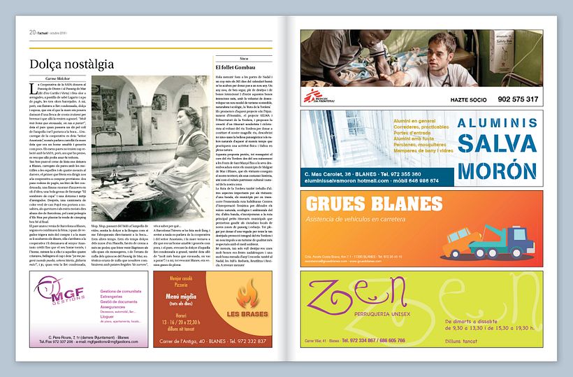 Diseño del informativo Actual de Blanes 11