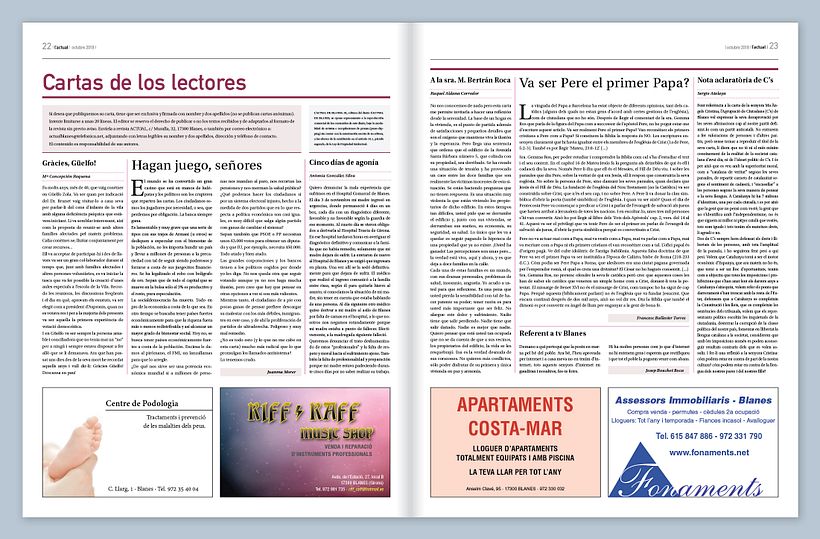 Diseño del informativo Actual de Blanes 12