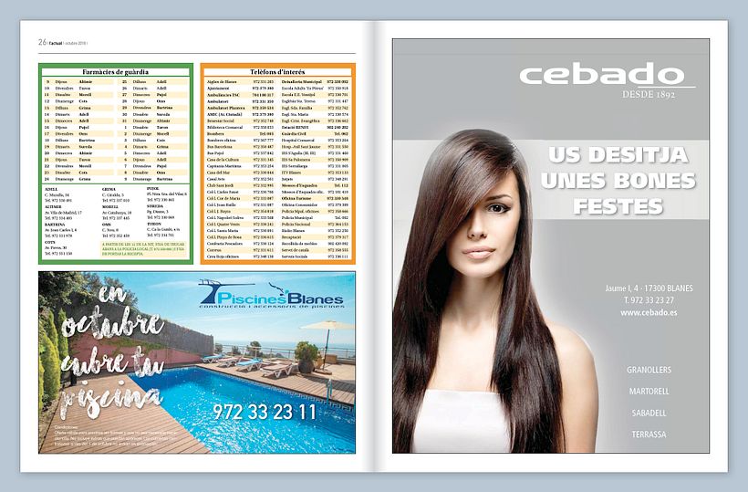 Diseño del informativo Actual de Blanes 14