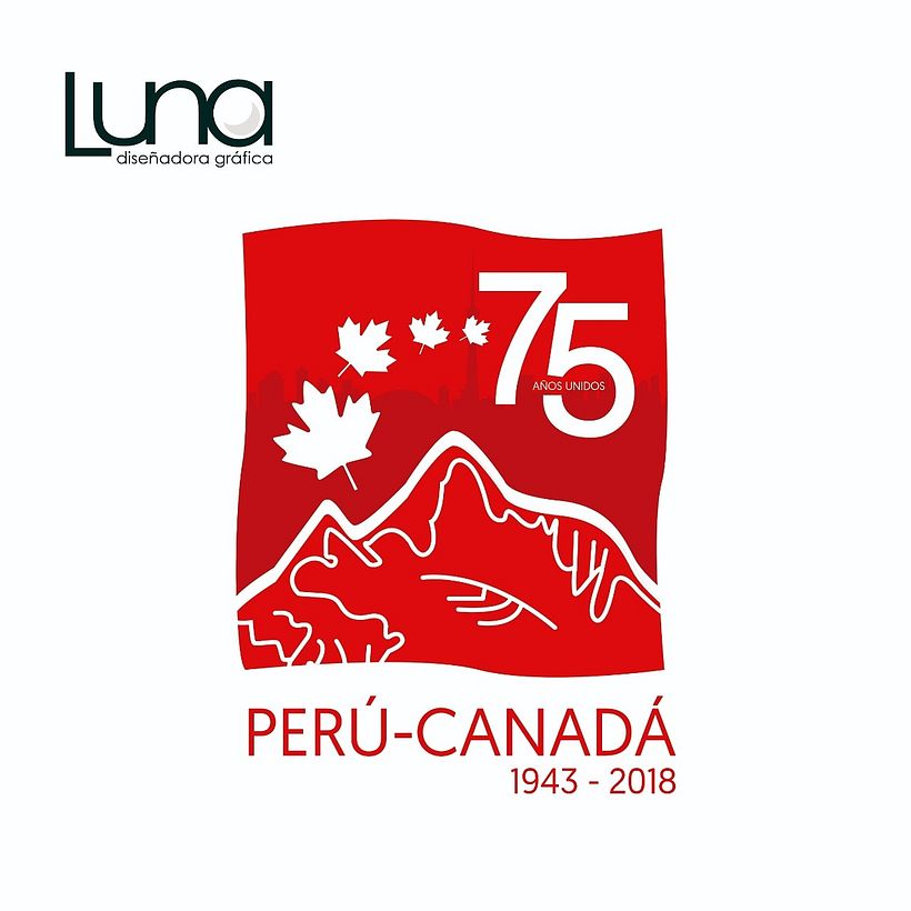 Logo de aniversario Peru- Canada 0