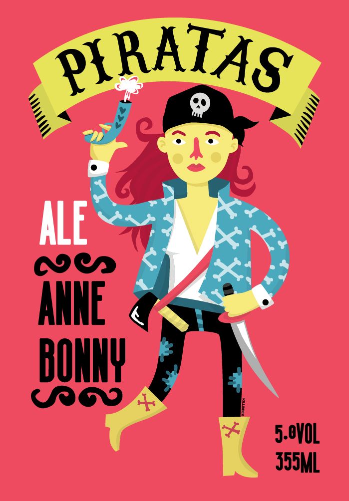 Cerveza Pirata - Diseño y ilustración de rótulos de cerveza 0