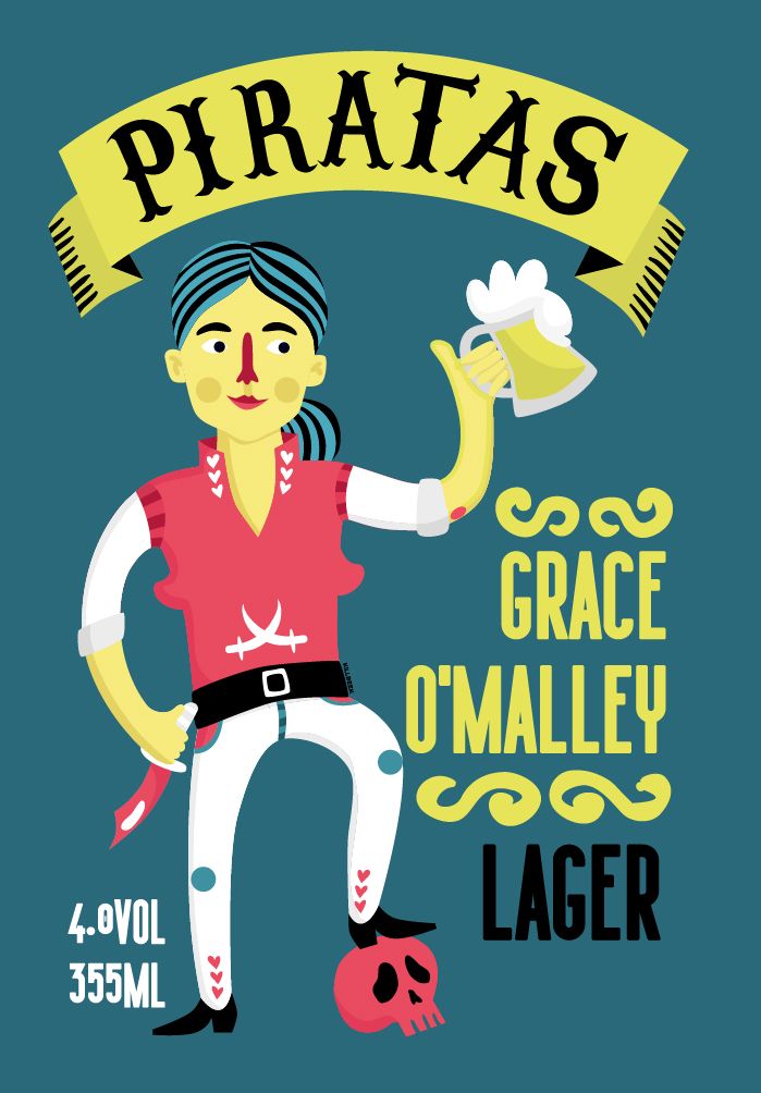 Cerveza Pirata - Diseño y ilustración de rótulos de cerveza 0