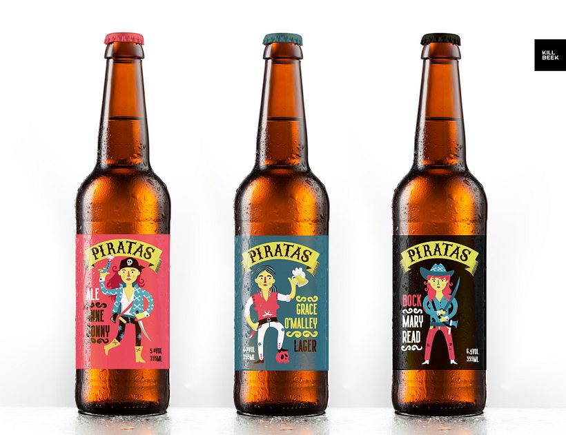Cerveza Pirata - Diseño y ilustración de rótulos de cerveza 2