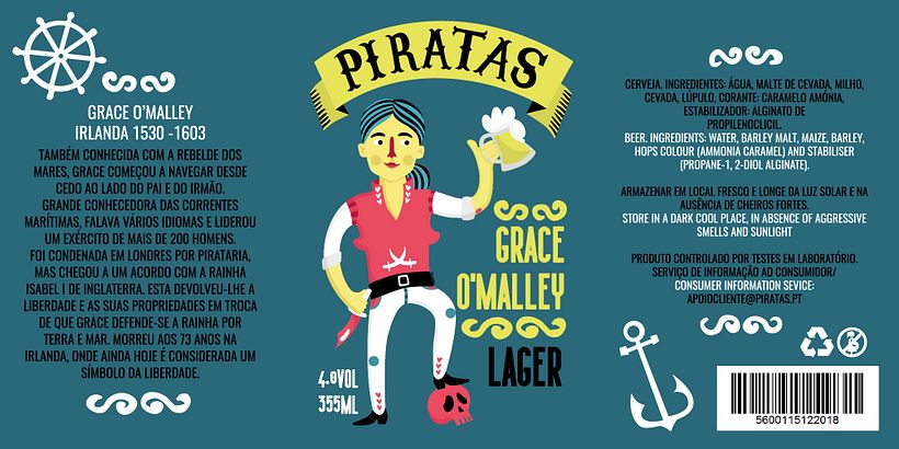 Cerveza Pirata - Diseño y ilustración de rótulos de cerveza 3