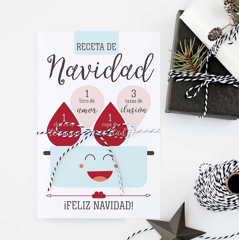 Postal Receta de Navidad 0