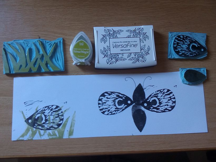 Naturaleza _Mi Proyecto del curso: Carvado de sellos y técnicas de estampación 0