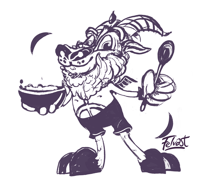 Mi Proyecto del curso:  Aleister Bafomet de Pagan-oh´s (Diseño e ilustración de personajes increíbles) 4