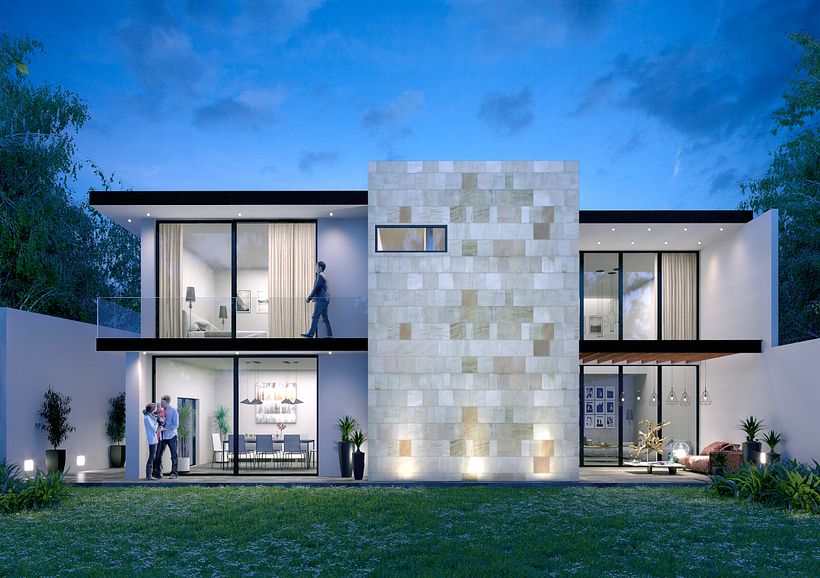 Mi Proyecto del curso: Representación de espacios arquitectónicos con 3D Studio Max 1