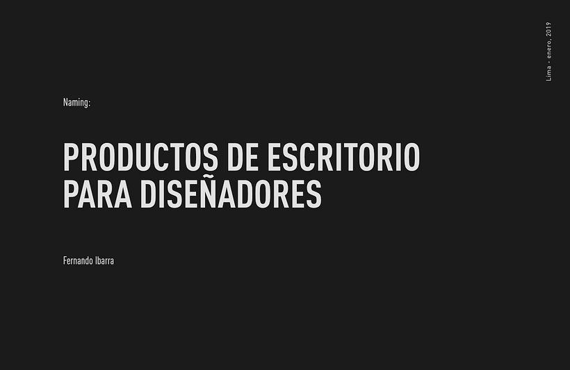 Naming: Útiles de escritorio para diseñadores 0