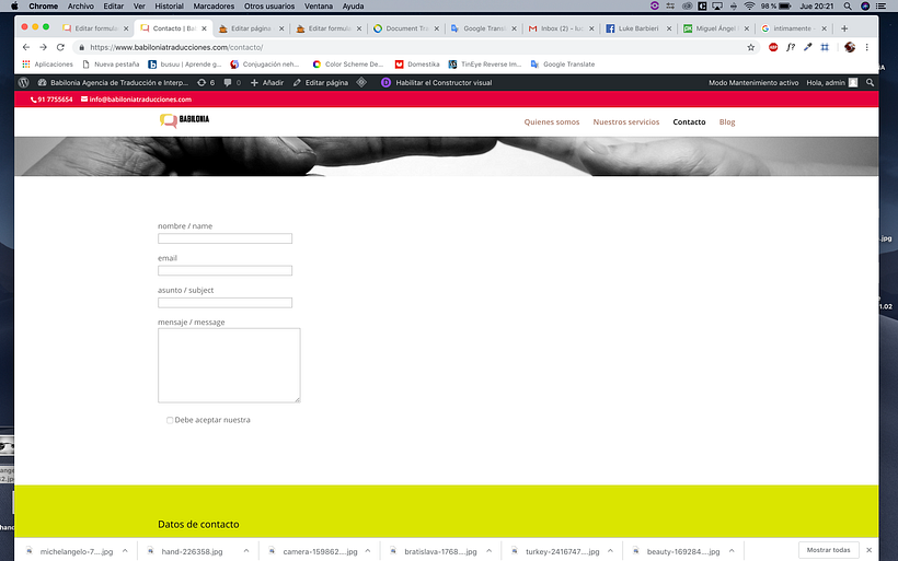 Página Web Babilonia Traducciones 0