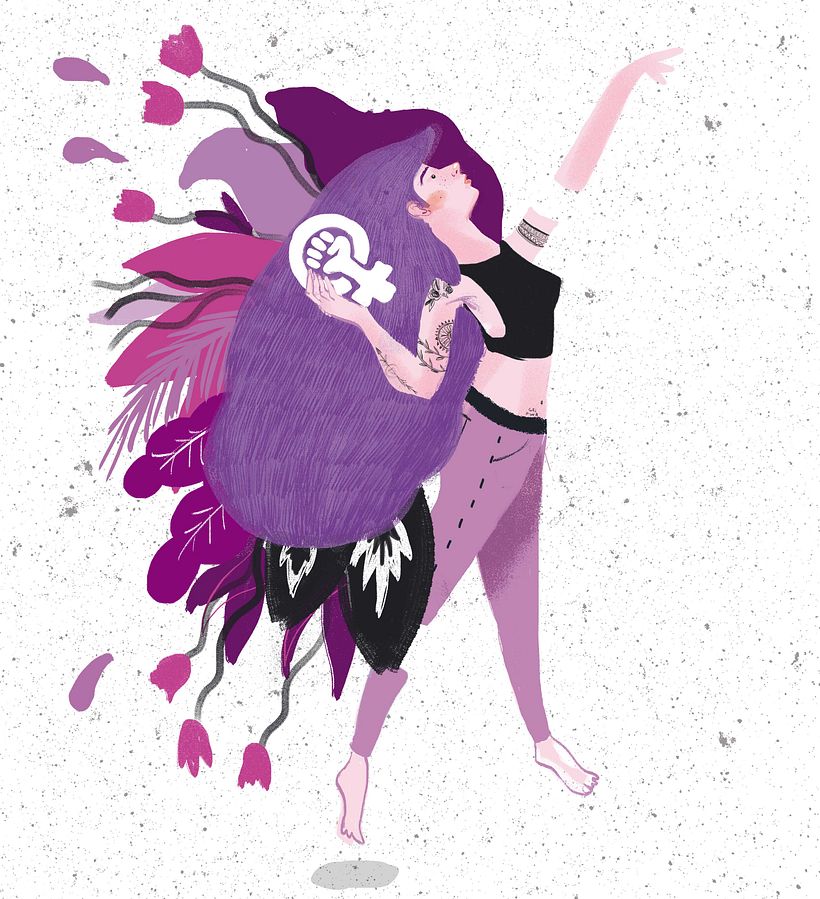 Woman power - Ilustración tradicional