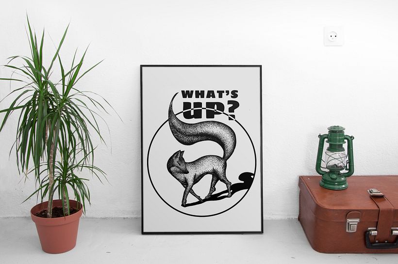 Póster inspirado en la técnica de grabado - Design