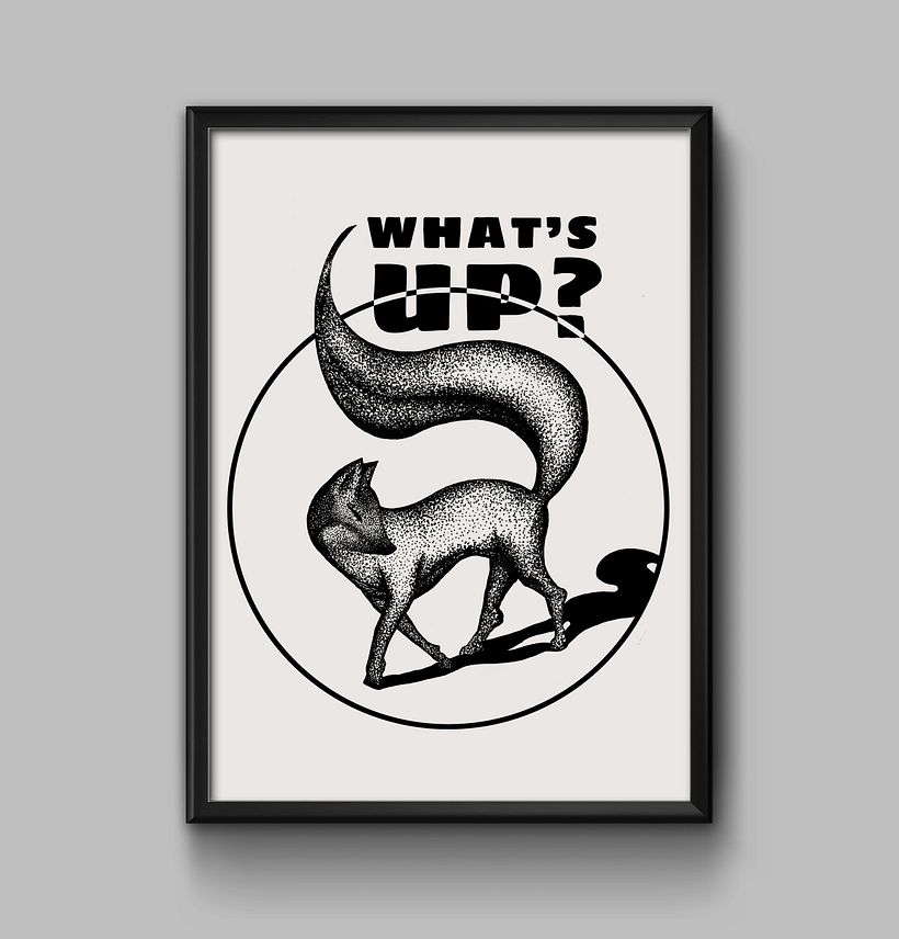 Póster inspirado en la técnica de grabado - Design