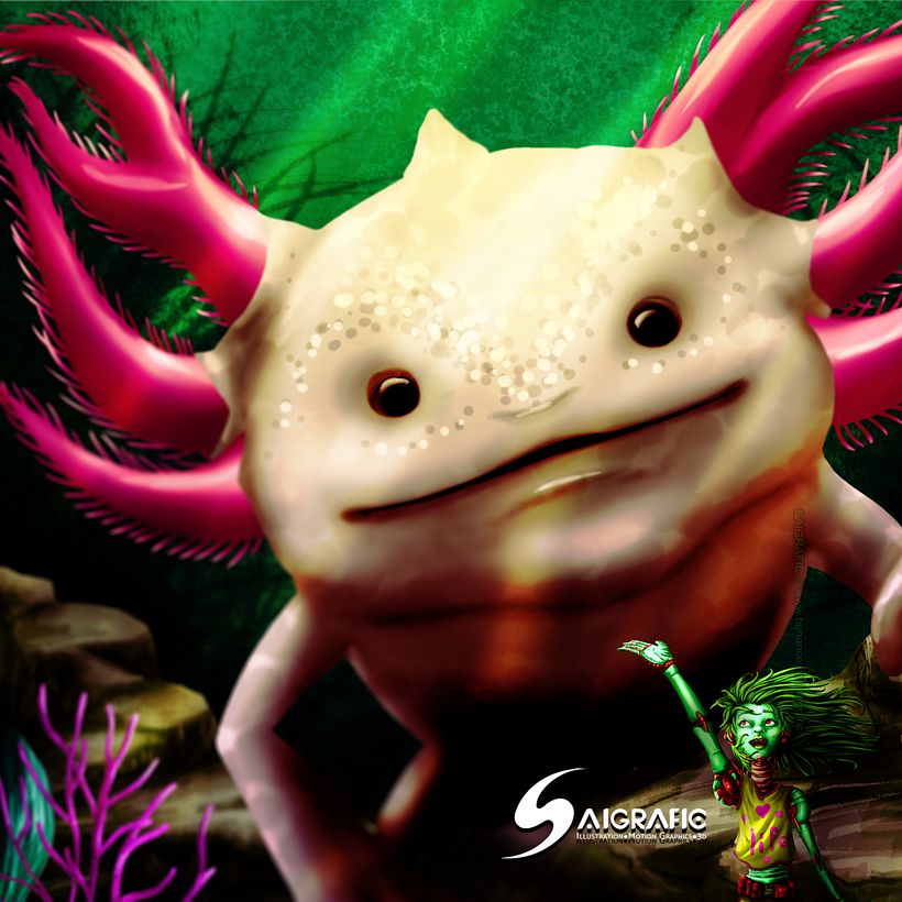 Mi amigo Ajolote (MoGraph, Ilustración 3