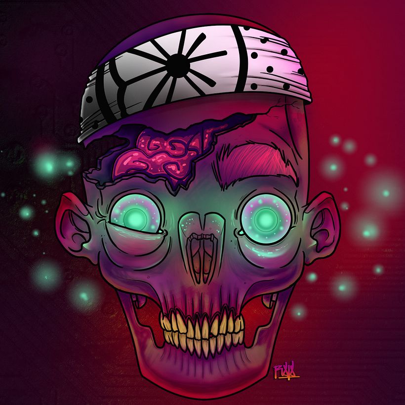 KARATE SKULL  -1