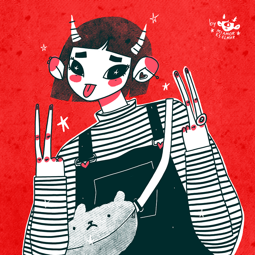 Ilustraciones con la moda como protagonista y Japón como inspiración 1