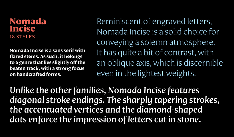 Nomada: una tipografía en movimiento 8