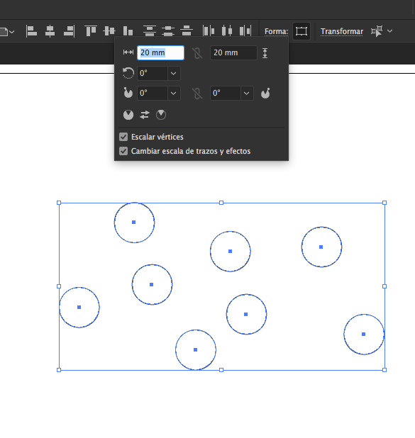 Duda con escalado de objetos en illustrator 1