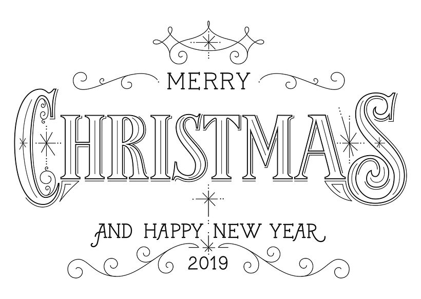Postal Feliz Navidad y Feliz 2019  8