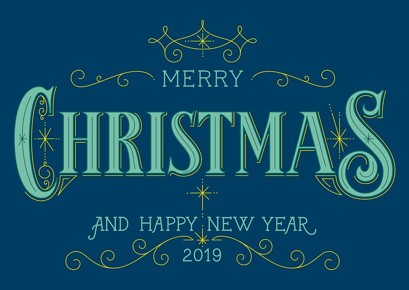 Postal Feliz Navidad y Feliz 2019  11