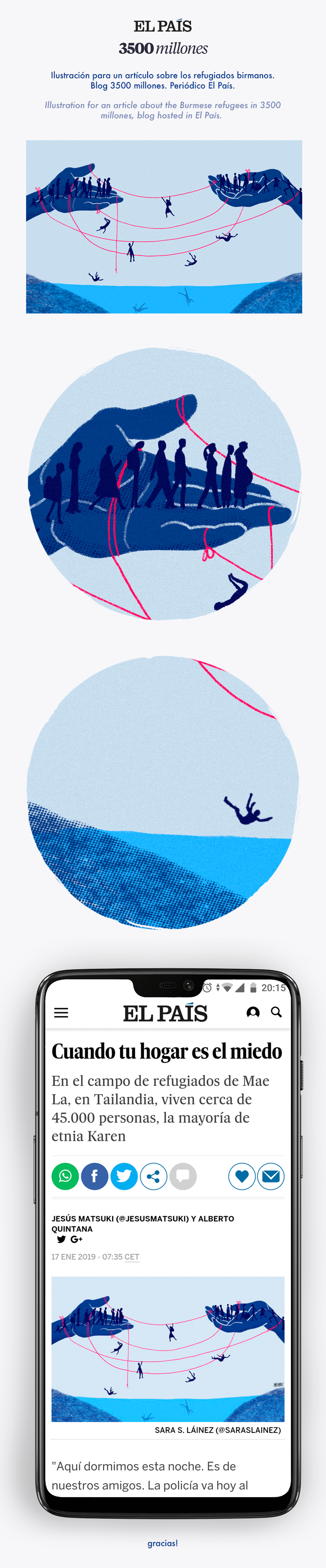 Ilustración para Blog 3500 millones. Periódico El País.  0