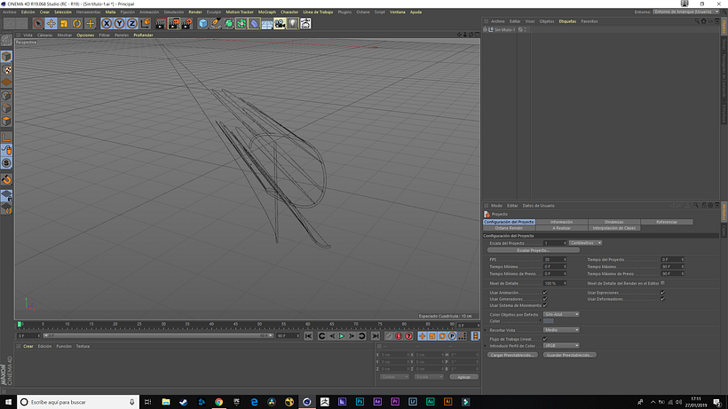 Importar trazo de ilustrator a cinema 4d 2