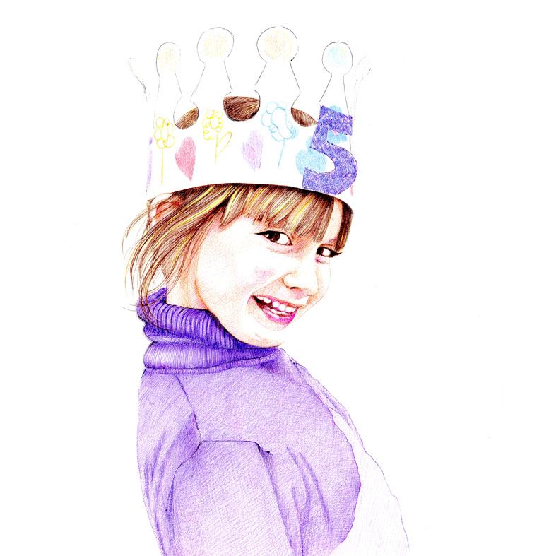 Retratos con boligrafo a color 1