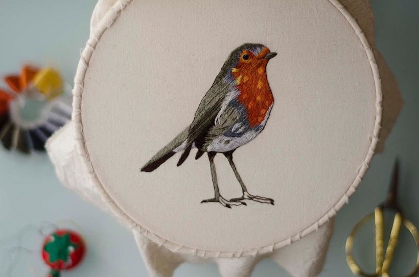Mi Proyecto del curso: Pintar con hilo: técnicas de ilustración textil - Stickerei