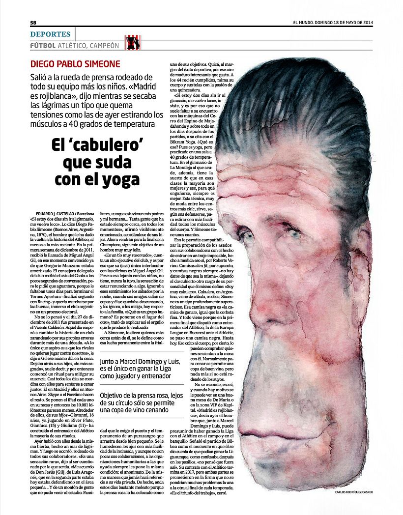 Primeras caricaturas (El Mundo) | Domestika, image size:820x1048