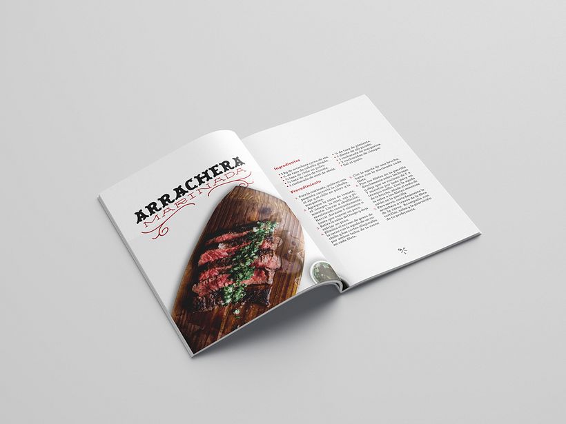 Recetario Carne a la Parrilla - Desain Editorial