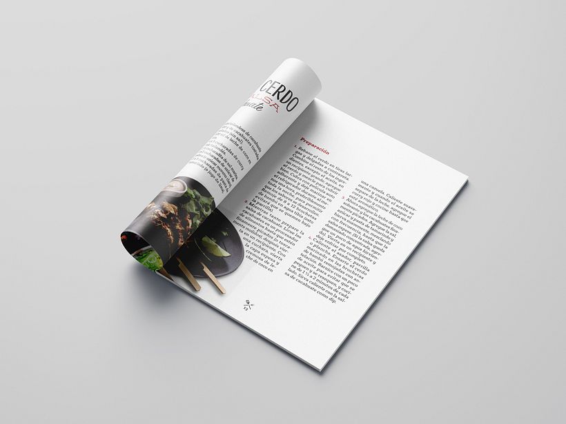 Recetario Carne a la Parrilla - Desain Editorial
