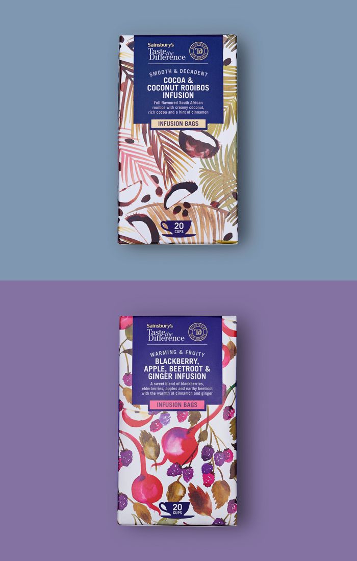 Diseño de estampados para packaging de té 11