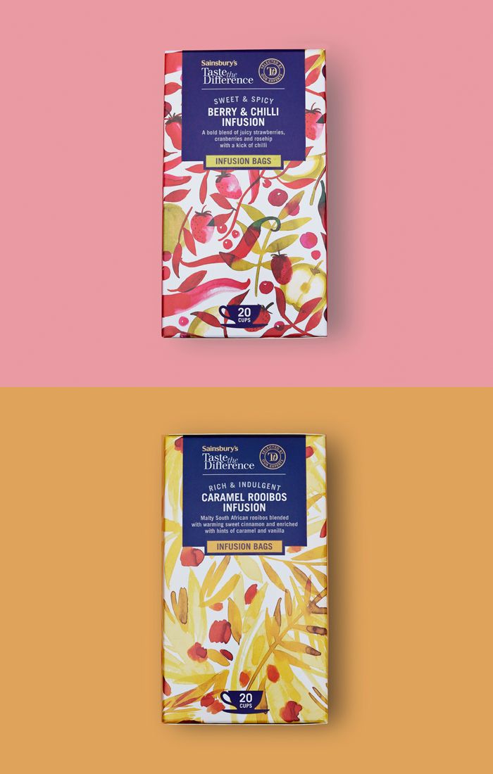 Diseño de estampados para packaging de té 12