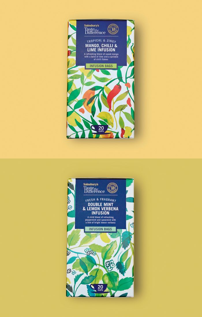 Diseño de estampados para packaging de té 14