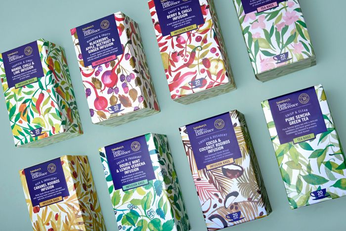 Diseño de estampados para packaging de té 4