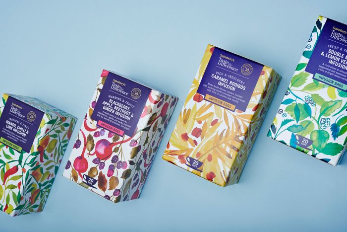 Diseño de estampados para packaging de té 3
