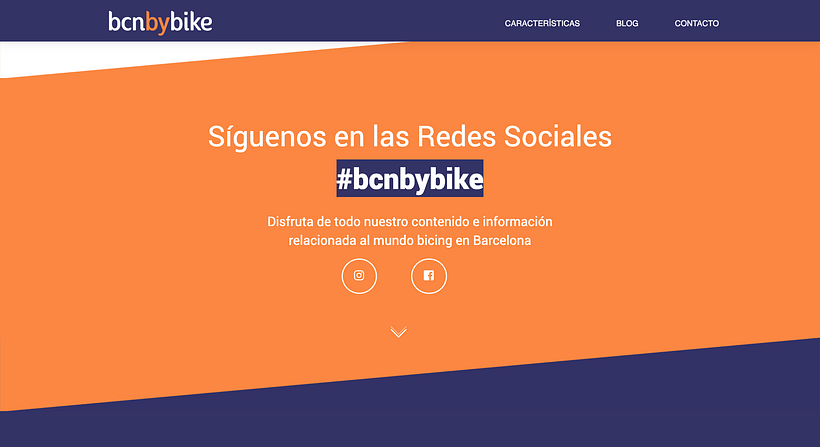 Landing Page de la aplicación Móvil que esta en desarrollo 2