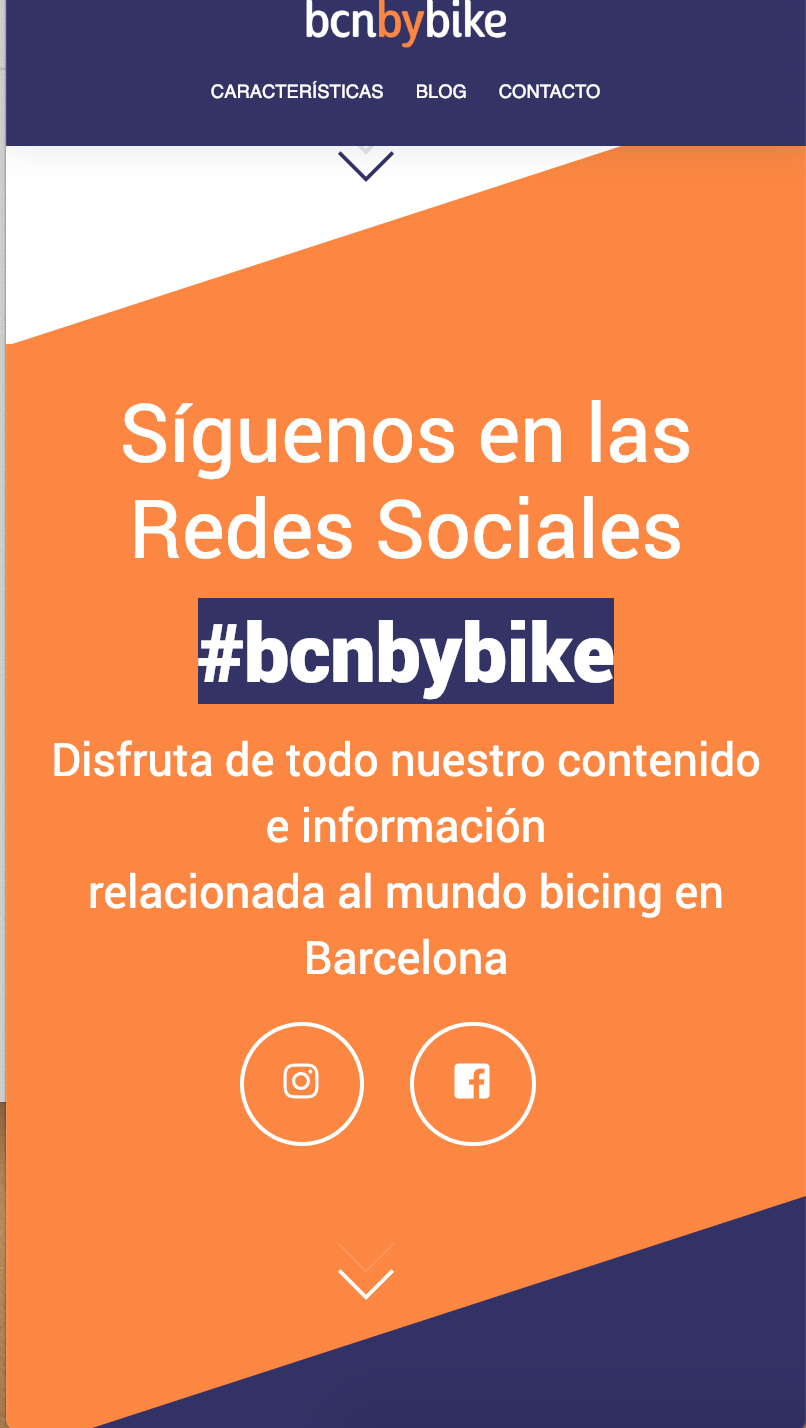 Landing Page de la aplicación Móvil que esta en desarrollo 4