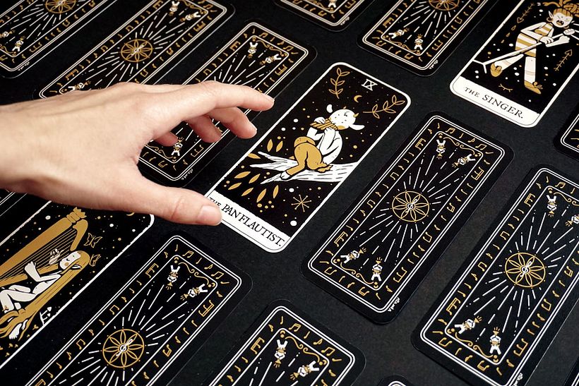 TAROT en clave de sol - Ilustración tradicional