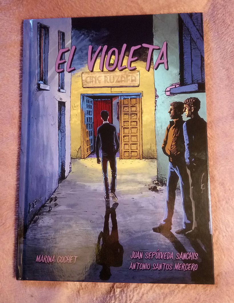 EL VIOLETA, una Novela Gráfica- Drakul editorial. 2018. - Traditional illustration