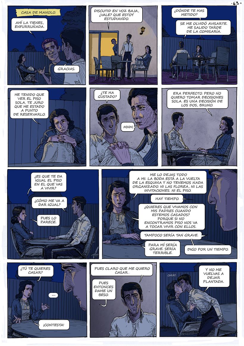 EL VIOLETA, una Novela Gráfica- Drakul editorial. 2018. - Traditional illustration