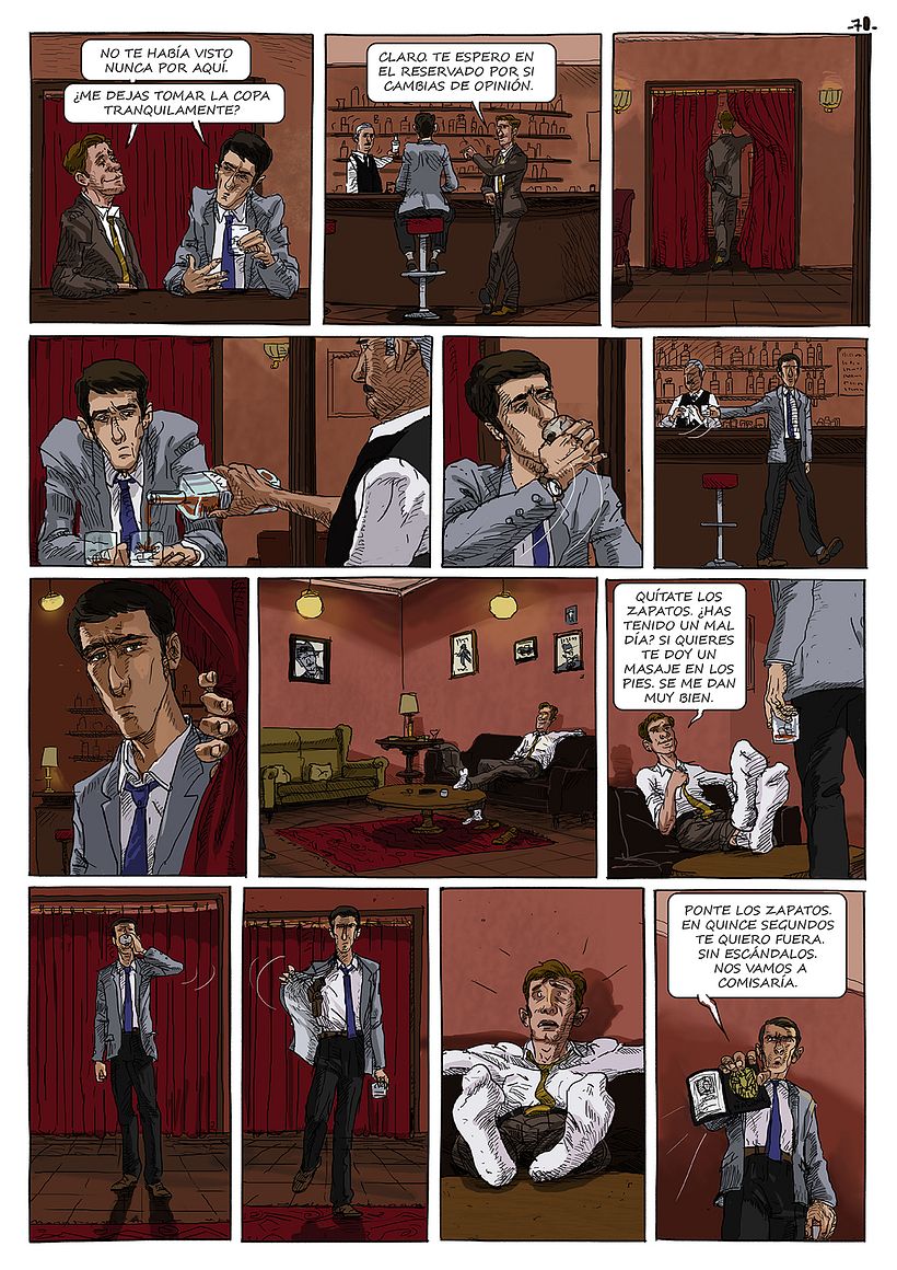 EL VIOLETA, una Novela Gráfica- Drakul editorial. 2018. - Traditional illustration