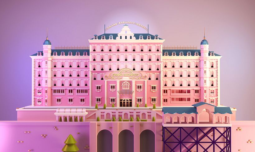 The Grand Hotel Budapest en formato 3D por Santiago Moriv 1