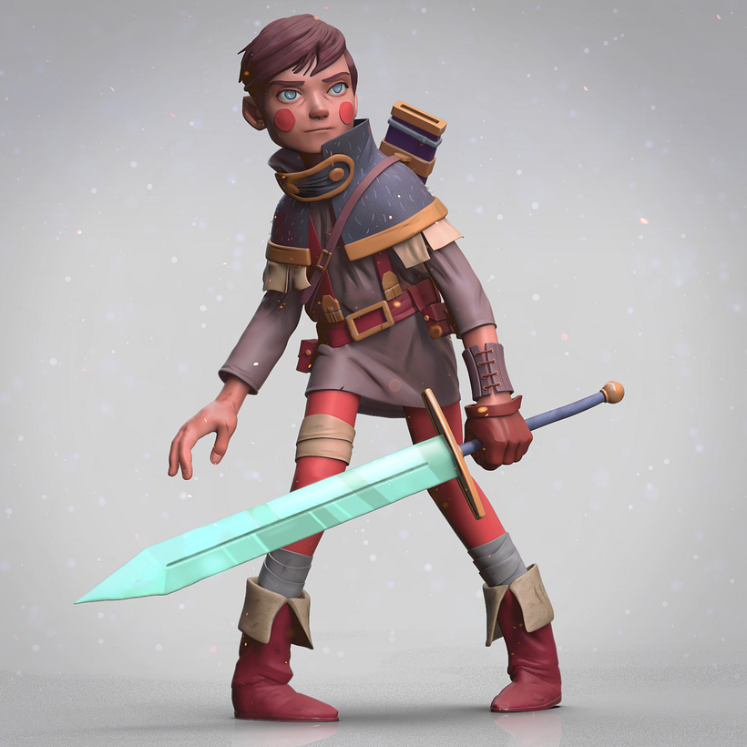Sculpt of a Jake Wyatt character  0