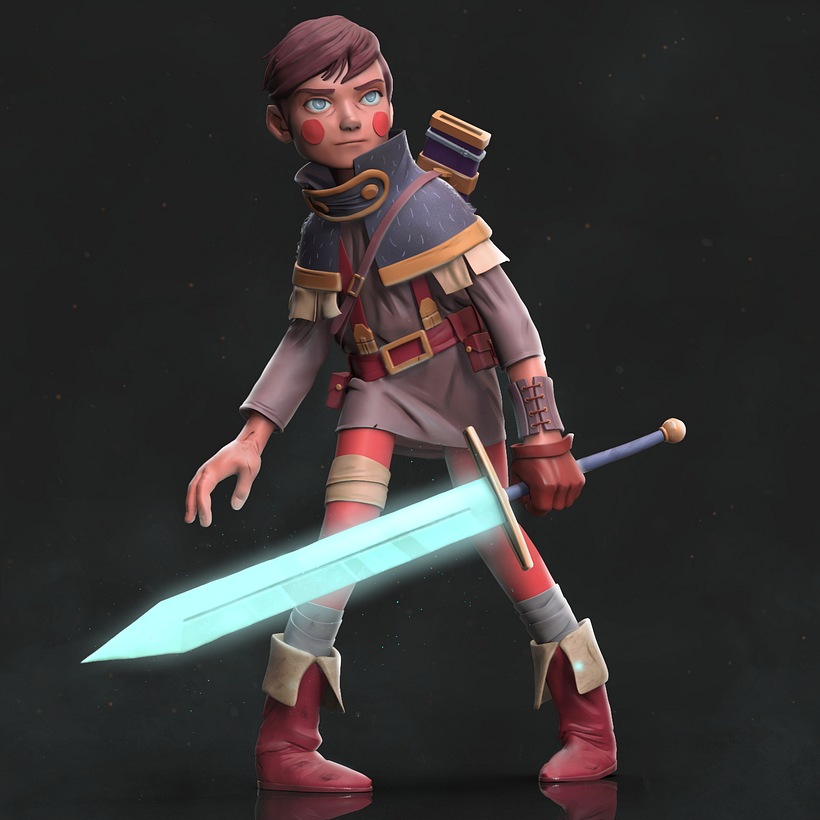 Sculpt of a Jake Wyatt character  2