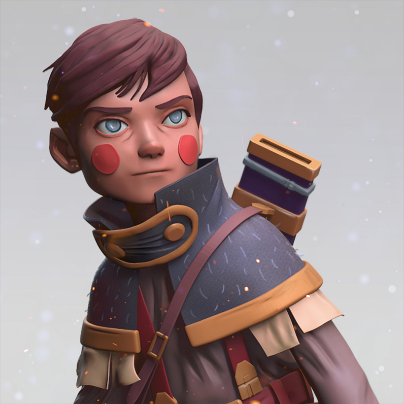 Sculpt of a Jake Wyatt character  1