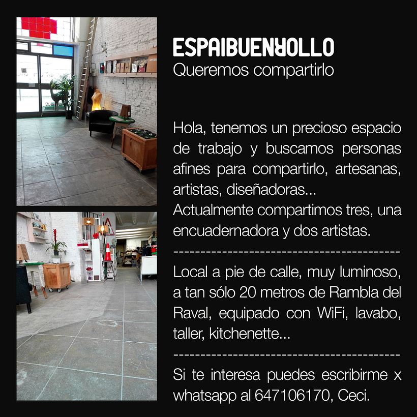 Busco un coworking de taller en Barcelona 3